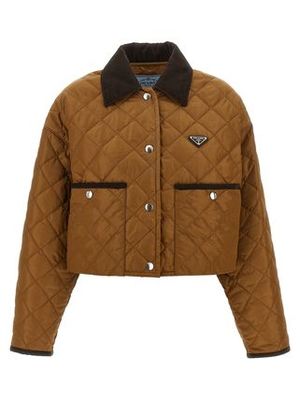 PRADA Quilted crop jacket
