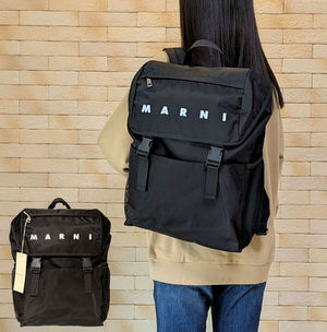 大人もOK!MARNI / マルニ ロゴ バックパック◇国内発送