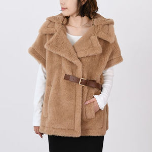 【国内即発】Max Mara LANOSO4 テディ ジレケープ
