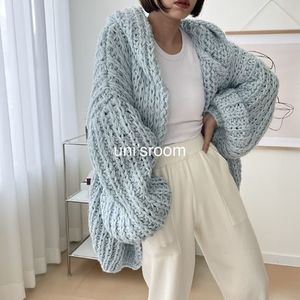 uni's room■4color HANDMADE フードニットガウン NT-AW24-33