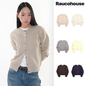 【Raucohouse】Ciel round button-up cardigan