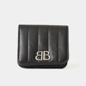 《BALENCIAGA》BBロゴ モナコ キルティング 二つ折り財布