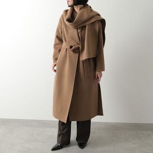 S MAX MARA ガウンコート CUORE ウール ダブルフェイス