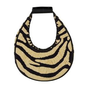 【関税込み】Moon Handbag - Staud - Raphia - Multi