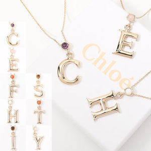 【国内即発】CHLOE アルファベット ペンダントネックレス