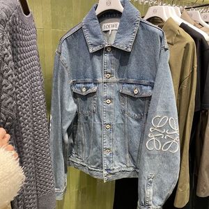 LOEWE☆アナグラムジャケットデニムミッドブルーデニム