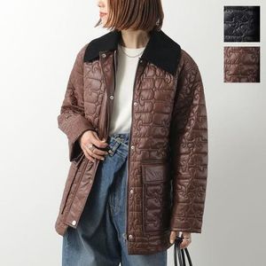 GANNI キルティングジャケット Shiny Quilt Midi Jacket