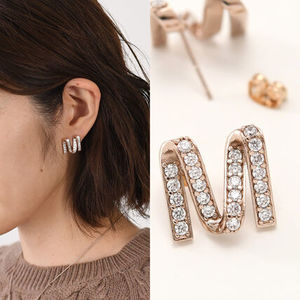 【国内即発】Max Mara MGROSGRAINEAR Mグログレーン ピアス