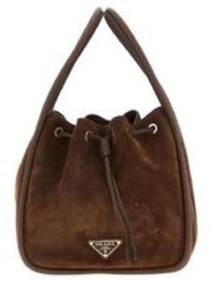 関税込/国内発送《PRADA》ダーリン スエード ミニバケットバッグ