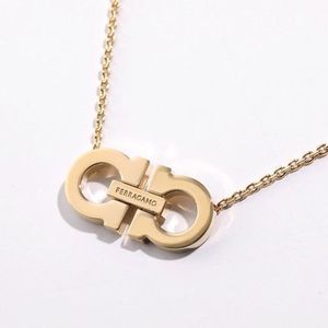 FERRAGAMO ネックレス 76 0872 ダブルガンチーニ