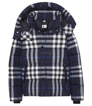 BURBERRY|DOWN JACKETS (Detachable Hood Night Check Puff