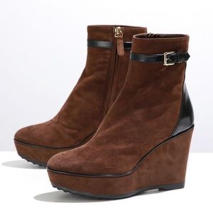 TODS ショートブーツ XXW0QF0F66024T ウェッジソール