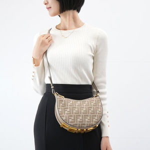 FENDI グラフィ ホーボー ミニ FFジャカード ショルダーバッグ