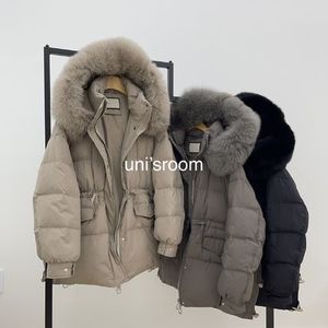 uni's room■3color フォックスファーミディダウン OT-AW23-11