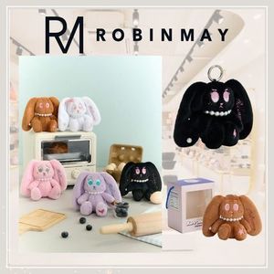 Robinmay★うさぎ ぬいぐるみ バッグチャーム キーホルダー