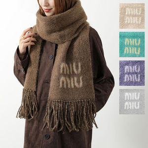 MIUMIU マフラー 5FS062 2CQD モヘアブレンド