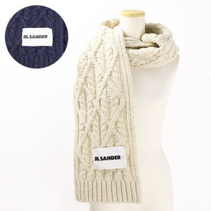 Jil Sander ジルサンダー マフラー ウール ケーブルステッチ