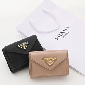 【最短翌日着】PRADA VITELLO MOVE TR ミニ 三つ折り財布 1MH021