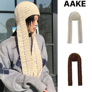 【AAKE】LONG STRAP KNITTED HAT