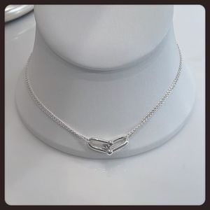 【Tiffany】 ハードウェア ダブルリンク ペンダント