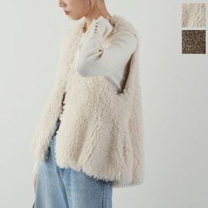 MONiLE ファー ベスト 040205 040238 バルーン エコファー