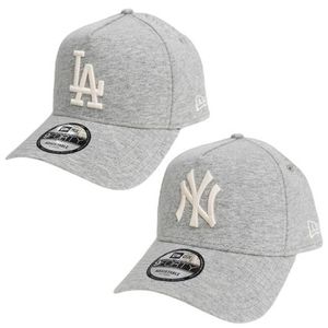 海外モデル 上品なヘザーグレー New Era 9Forty A-Frame Cap