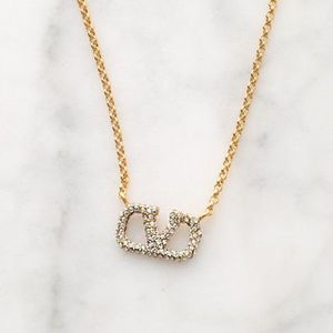 VALENTINO ネックレス J0Q37YCW レディース Vロゴ クリスタル