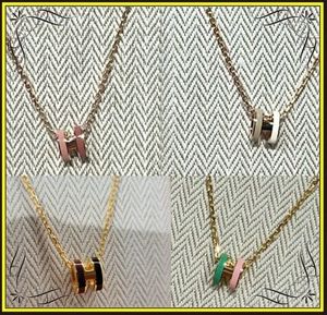 【HERMES】エルメス ミニポップHネックレス バイカラー