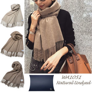 ジョンストンズ Natural Undyed カシミア大判ストール☆国内発送