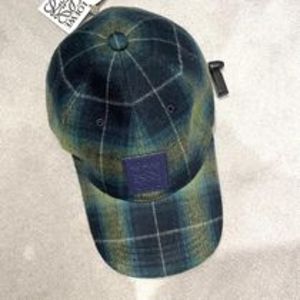 【LOEWE】アナグラム タータン ウール ベースボール キャップ