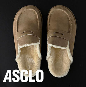 ASCLO Winter Suede Penny Mules