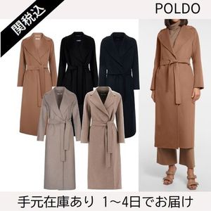 【関税送料込】完売必須 S Max Mara Poldo ウールコートベルト付