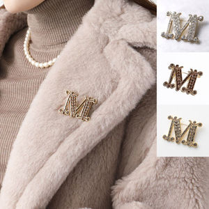 MAX MARA ブローチ BATH2 MBROOCH クリスタル ロゴ