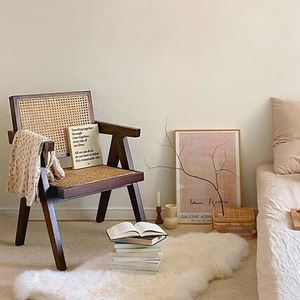 (韓国 MARKET B)KOTAR ラタンアームチェア/ナチュラルインテリア