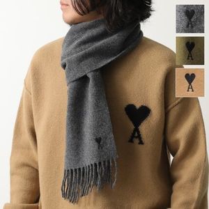 ami paris マフラー USF677 334 フリンジ  ウール