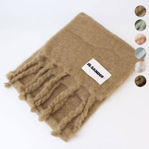 JIL SANDER マフラー WOOL AND MOHAIR SCARF