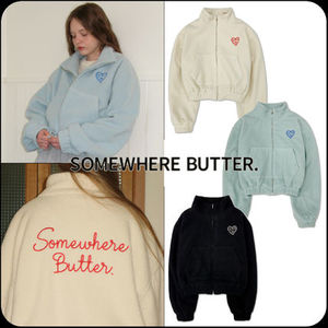 [SOMEWHERE BUTTER]★Butter cookie fleece jacket