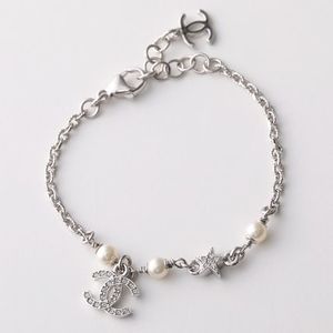 CHANEL ブレスレット ABF745 B20575 パール ラインストーン