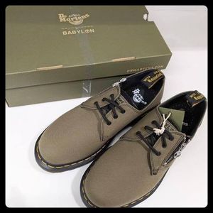 【Dr Martens】1461 BABYLON CANVAS LEATHER SHOES オリーブ