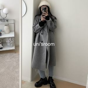 uni's room■HANDMADE ウール100%ロゼコート OT-AW24-08GR