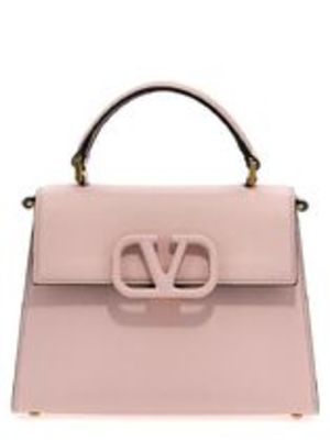VALENTINO PINK LEATHER VSLING TOP HANDLE BAG ハンドバッグ