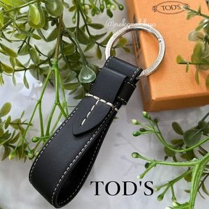 TOD'S*Key holders レザー Tロゴステッチ キーホルダー*送料込