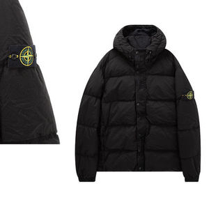 関税負担なし☆STONE ISLAND 撥水ダウンジャケット フード付き