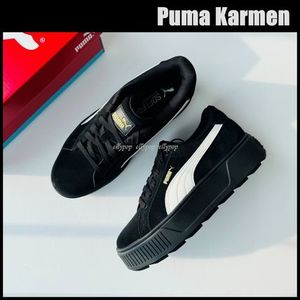 Puma Karmen Black Warm White プーマ カルメン 厚底 スニーカー