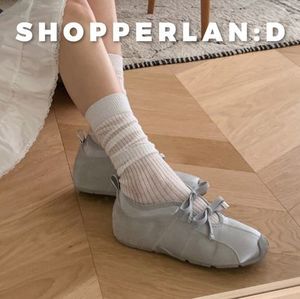 Double Ribbon Satin Flat Sneakers (2color)