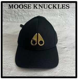 関税込★MOOSE KNUCKLES★メタルゴールド ベースボールキャップ