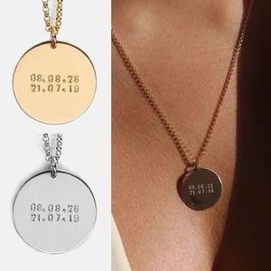 カスタマイズ【LUCA】Large Personalized Discネックレス