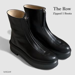 関税送料込 THE ROW Zipped Boot I ジップレザーアンクルブーツ