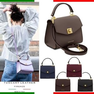 25AW新色◆大人気イタリア製2WAY革ハンドバッグ TUSCANY LEATHER
