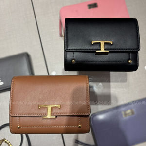TOD'S Tタイムレス三つ折り財布